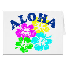 Aloha Vintage Greeting Card