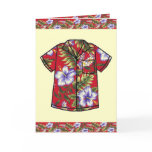ALOHA VINTAGE HAWAIIAN SHIRT GREETING CARD 2