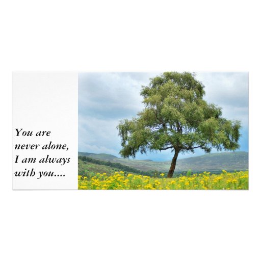 Alone again in Scotland, You arenever alone Photo Card