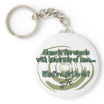 Alone in the Woods Keychain