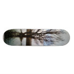 Alone Tree In Water Custom Skate Board