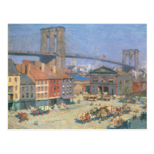 Along the River Front, New York Post Card