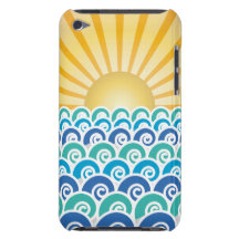 Along the Waves Blue iPod Case Case-Mate iPod Touch Case