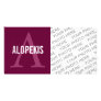 Alopekis Breed Monogram Photo Cards