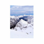 Alp Mountains Blue Sky With Snow Photo Cutout