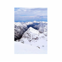Alp Mountains Blue Sky With Snow Photo Cutout