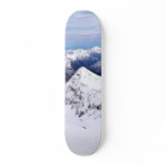 Alp Mountains Blue Sky With Snow skateboards
