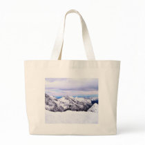 Alp Mountains Covered With Snow Canvas Bag