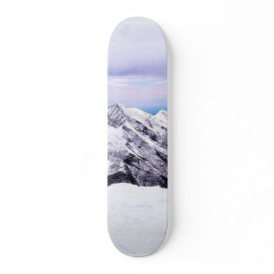 Alp Mountains Covered With Snow Custom Skateboard by lifesphere