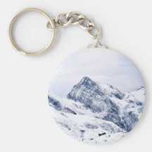 Alp Mountains In Snow Keychains