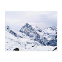 Alp Mountains In Snow Post Cards