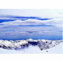 Alp Mountains With Blue Sky Cut Outs