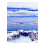 Alp Mountains With Blue Sky Post Cards