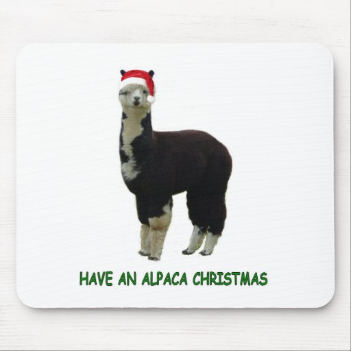 ALPACA CHRISTMAS MOUSEPADS