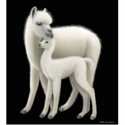 Alpaca Mum Holiday Ornament by twopurringcats