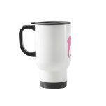 Alpaca Silhouette (in pink) Mugs