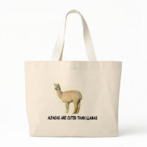 Alpacas are cuter than llamas bag