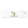 Alpacas are cuter than llamas bumper sticker