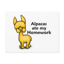 Alpacas ate my Homework