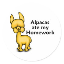 Alpacas ate my Homework