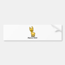 Alpacas Rule! Bumper Stickers