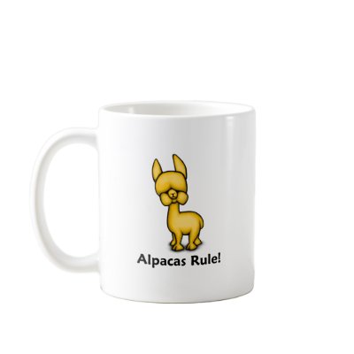 Alpacas Rule! Coffee Mug by TheRealShuba
