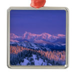 Alpenglow strikes the peaks of Glacier