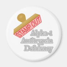 Alpha-1 Antitrypsin Deficiency Refrigerator Magnet