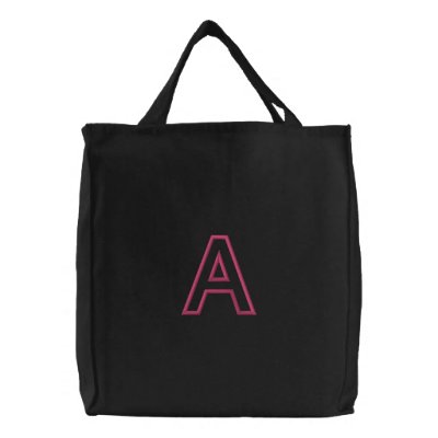 Alpha Column (Part3) Embroidered Tote Bag by ZazzleEmbroidery