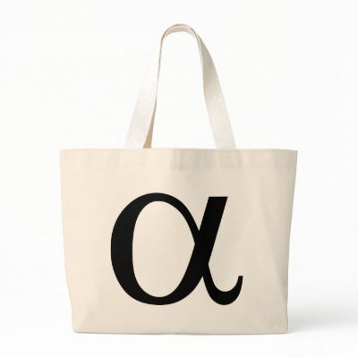 alpha icon a canvas bags by TomaniacLines