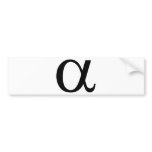alpha icon a bumper sticker