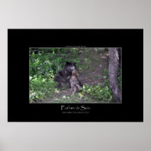Alpha Male Grey Wolf & Pup Photo Print