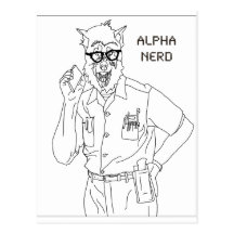 alpha nerd postcards