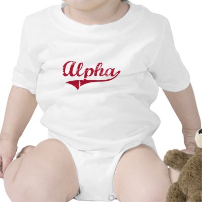 Alpha New Jersey Classic Design Tee Shirts by cityshirt