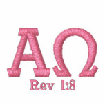 ALPHA/OMEGA P/B Girl's Long Tee embroidered shirts