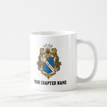 Alpha Phi Omega Colour - Crest Coffee Mugs