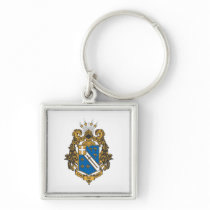 Alpha Phi Omega Colour - Crest Key Chains