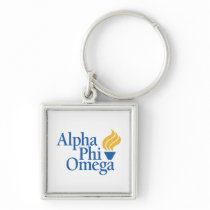 Alpha Phi Omega Colour - Torch Key Chain