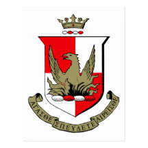 Alpha Sigma Alpha Crest Postcards
