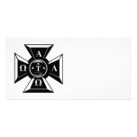 Alpha Tau Omega Badge Black & White Personalised Photo Card