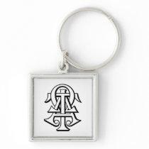 Alpha Tau Omega Interlocked Letters Key Chain