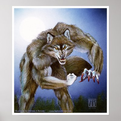 Alpha Werewolf Posters by Nightmareartist