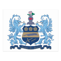 Alpha Xi Delta Crest Colour Postcard