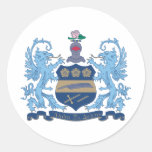 Alpha Xi Delta Crest Colour Round Sticker