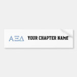Alpha Xi Delta Letters Bumper Stickers