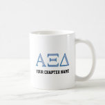 Alpha Xi Delta Letters Coffee Mugs