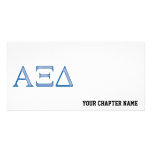 Alpha Xi Delta Letters Customised Photo Card