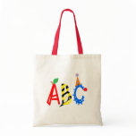 Alphabet ABC Apple Bee Clown Tote Bag