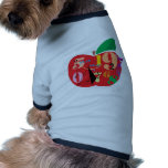 Alphabet Apple pet clothing
