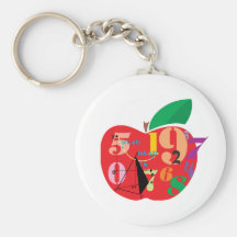 Alphabet Apple Keychain